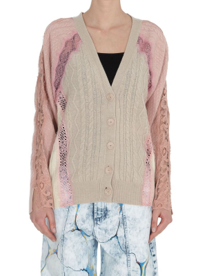 Stella Mccartney Lace Cable-knit Cardigan