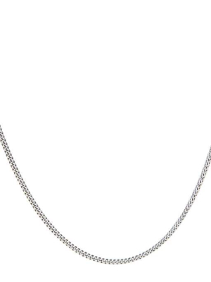 Continuous Chain Necklace In Silver
