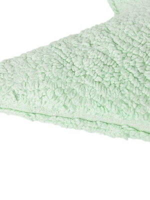 Star Cushion In Soft Mint