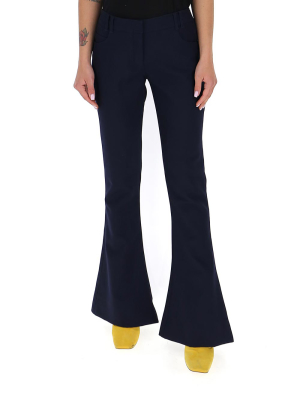 Balmain Flared High-waisted Trousers