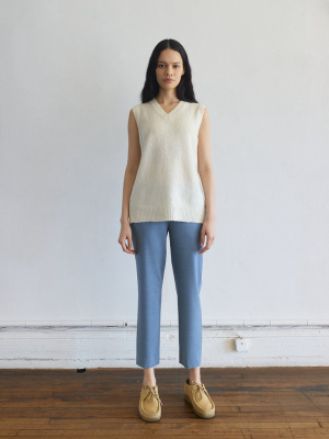 Pull-on Trouser In Chambray