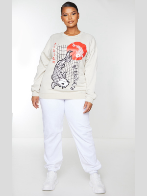 Plus Stone Tokyo Printed Sweatshirt