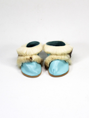 Minikane Hug Boots - Blue/white