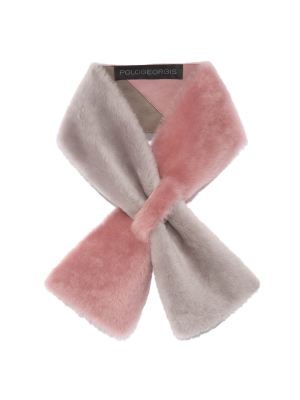 The Hadley Shearling & Suede Pull-through Scarf