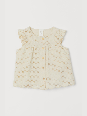 Eyelet Embroidery Blouse