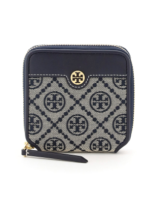 Tory Burch T Monogram Jacquard Bi-fold Wallet