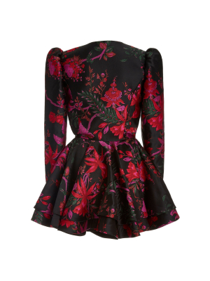 Etta Silk-brocade Mini Dress