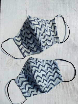 Reversible Cloth Face Mask: Chevron