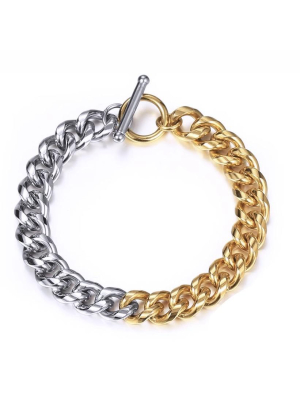 Taylor Toggle Bracelet - Two Tone