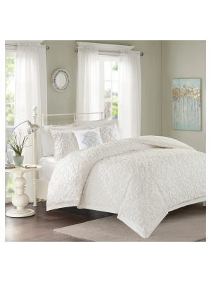 Amber Chenille Comforter Set 4pc