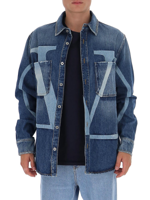 Valentino Vlogo Denim Overshirt