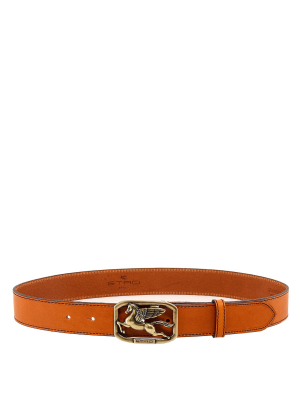 Etro Pegasus Buckle Belt