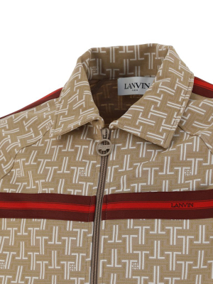 Lanvin Logo Motif Zip-up Jacket