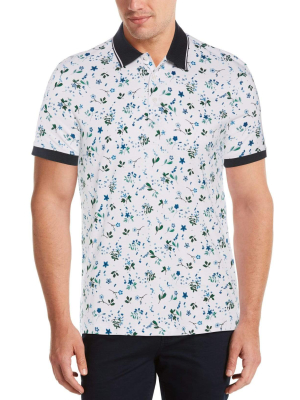 Ultra Soft Touch Floral Print Polo