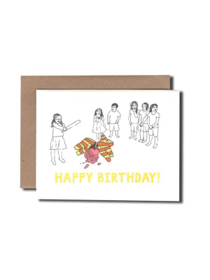 Pinata Birthday Card