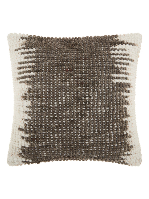 Gray Solid Throw Pillow - Mina Victory