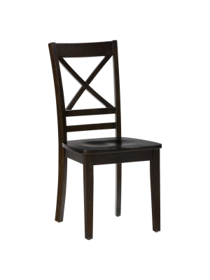 Set Of 2 Simplicity X Back Dining Chair - Jofran Inc.