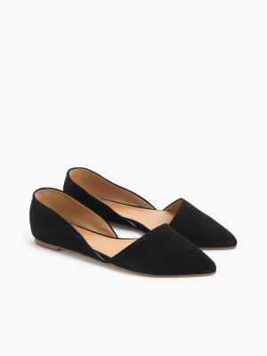 Zoe Suede D'orsay Flats