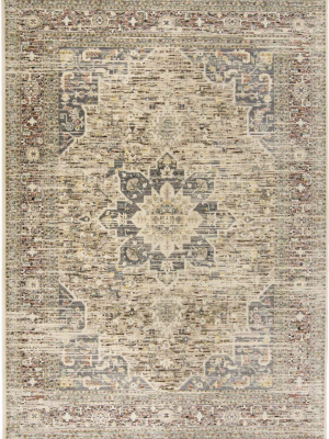 Feizy Grayson Bakhtiari Style Kilim Rug - Beige & Tan - Available In 5 Sizes