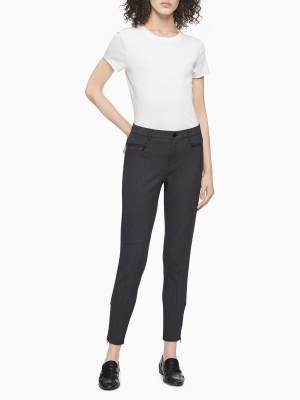 Melange Moto Cropped Pants