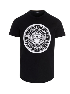 Balmain Flocked Coin T-shirt