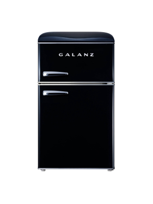 Galanz Retro 3.1 Cu Ft True Freezer Dual-door Refrigerator