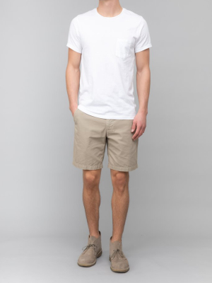 Twill Standard Bermuda Shorts 8 1/2" Inseam Khaki