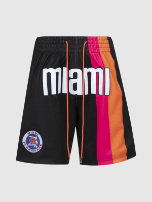 Just Don X Mitchell & Ness: Miami Floridians Shorts [black]