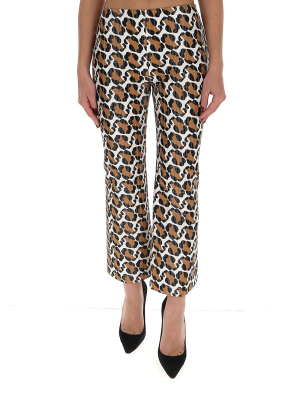 Fendi Leopard Print Trousers