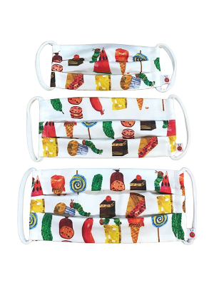 Very Hungry Caterpillar™ Cotton Mask In World Of Eric Carle™ Party Food Print