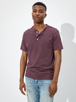 Ae Super Soft Slub Henley T-shirt