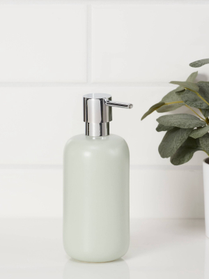 Ceramic Soap/lotion Dispenser Silver Green - Project 62™