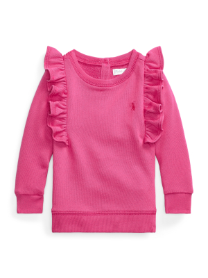 Ruffled French Terry Sweatshirt