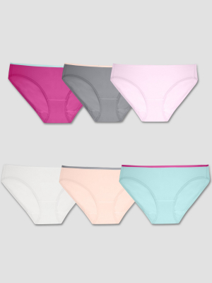 Fruit Of The Loom Women's 6pk Breathable Micro-mesh Bikini Underwear - Assorted