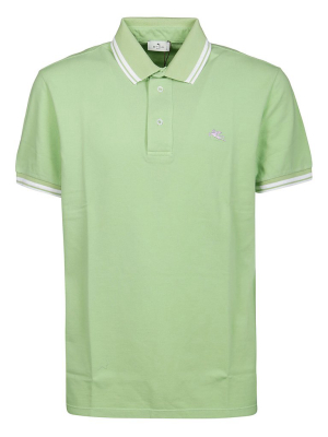 Etro Logo Embroidered Polo Shirt