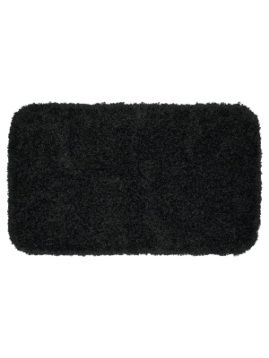 Serendipity Solid Shaggy Washable Nylon Bath Rug - Garland