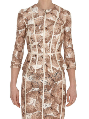 Elisabetta Franchi Butterfly Print Jacket