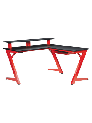 Avatar Battlestation L Shaped Gaming Desk - Osp Home Furnishings