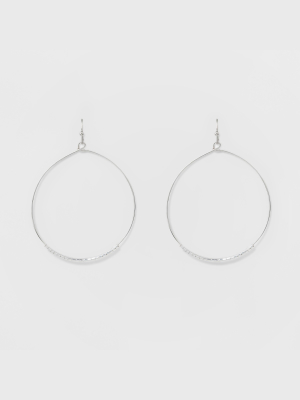 Hoop Earrings - A New Day™ Silver