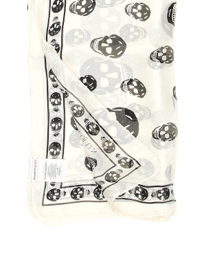 Alexander Mcqueen Skull Print Scarf