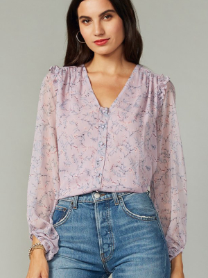 Cara Crinkled Georgette Blouse