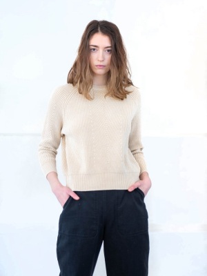 Chelsea Cotton Sweater, Ivory