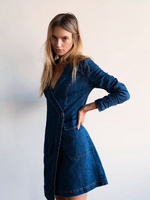 Going Places Denim Mini Dress