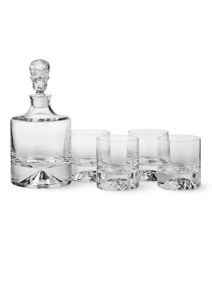 Shade Skull Decanter & Double Old-fashioned Glasses, Set Of 4