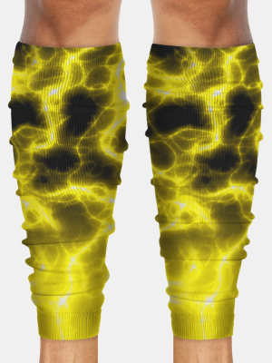 Electric Yellow Football Leg Sleeves