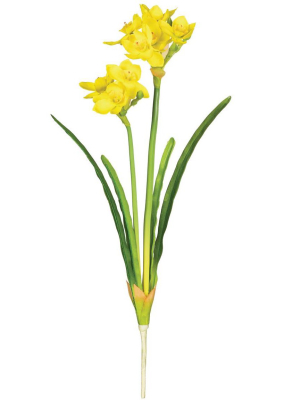 Sullivans Artificial Daffodil Stem 17.5"h Yellow Flowers