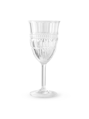 Gem Cut Outdoor Wine Glasses, Set Of 6