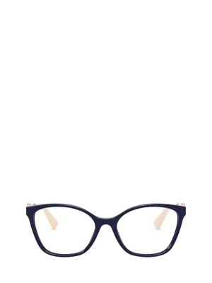 Valentino Eyewear Vlogo Cat-eye Frame Glasses