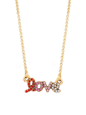 Love Necklace In Scarlet Ombre