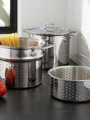 All-clad ® 8-qt. Stainless Steel Multipot With Perforated Insert And Steamer Basket